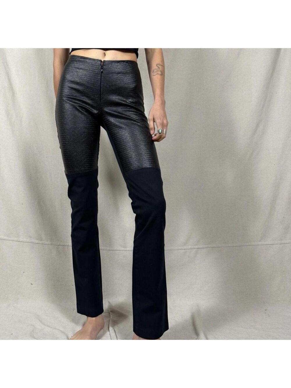 Joseph Black Textured Panel Pants – Size S
